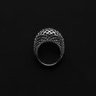 Openwork Dome Ring - dans le gris