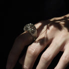 Openwork Dome Ring - dans le gris