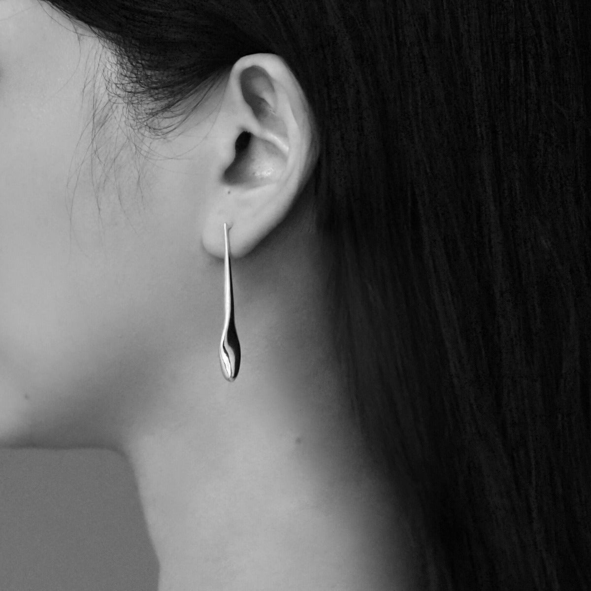 Black Onyx Earrings ~ Sterling Silver 925 ~ ME192